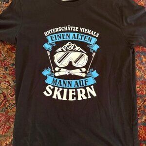 Vintage Bergmensch T German Ski T Shirt Size M - EU / S - US